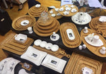 Load image into Gallery viewer, Bamboo Round Plate 9&quot; inch |For Appetizers / Barbecue / Steak
