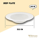 Load image into Gallery viewer, White Deep Plate 10&quot; inch | 25.5 Cm 20 Oz | 600 Ml
