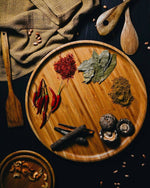 Load image into Gallery viewer, Bamboo Round Plate 9&quot; inch |For Appetizers / Barbecue / Steak
