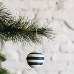 Load image into Gallery viewer, Striped Woven Ball Ornament
