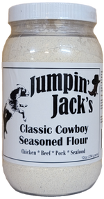 Load image into Gallery viewer, Jumpin&#39; Jack&#39;s Classic Cowboy Seasoned Flour

