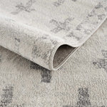 Load image into Gallery viewer, Tigris Swiss Cross Ivory &amp; Gray 2322 Area Rug
