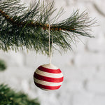 Load image into Gallery viewer, Striped Woven Ball Ornament
