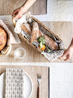 Load image into Gallery viewer, Savar Bread Basket with White Handle
