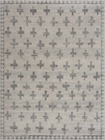 Load image into Gallery viewer, Tigris Swiss Cross Ivory &amp; Gray 2322 Area Rug
