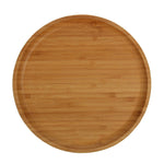 Load image into Gallery viewer, Bamboo Round Plate 10&quot; inch |For pizza / Barbecue / Steak
