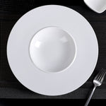 Load image into Gallery viewer, White Deep Plate 11&quot; inch | 28 Cm 9 Fl Oz | 280 Ml
