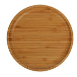 Load image into Gallery viewer, Bamboo Round Plate 9&quot; inch |For Appetizers / Barbecue / Steak
